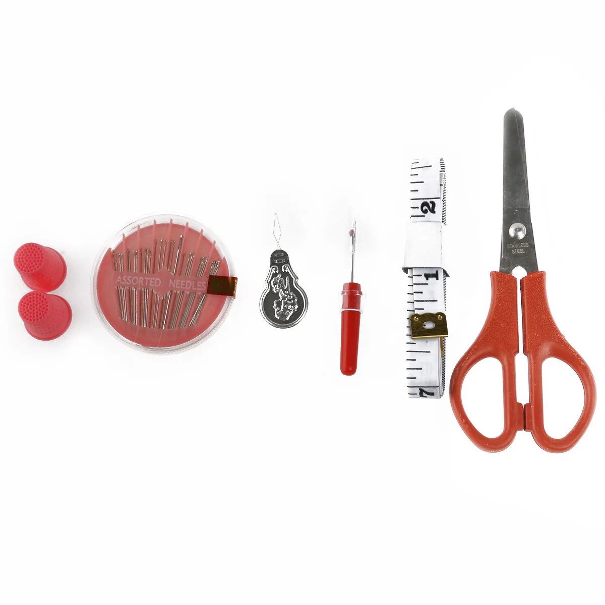

100-in-1 Essential Sewing Tools Set for Domestic Sewing Machine Complete Needlework Box 32 Thread Spools 32 Bobbins 30 Needles