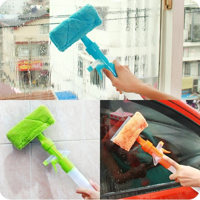 3 in 1 water spray window wiper, multifunctional water spray household window wiper, glass wiper glass cleaning tool