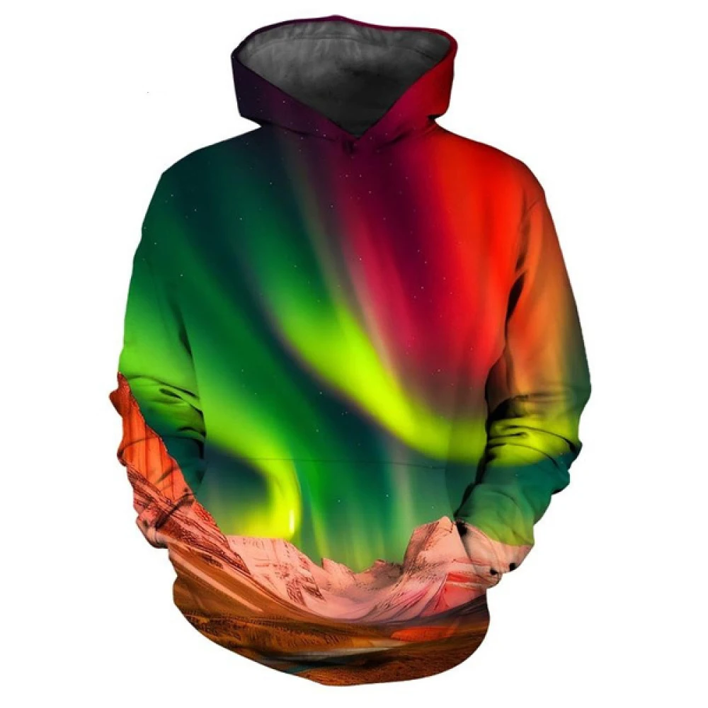 

Autumn Beautiful Aurora 3D Print Hoodies Men Women Fashion Casual Sweatshirts Oversized Hoodie Pullovers Tracksuit Clothing