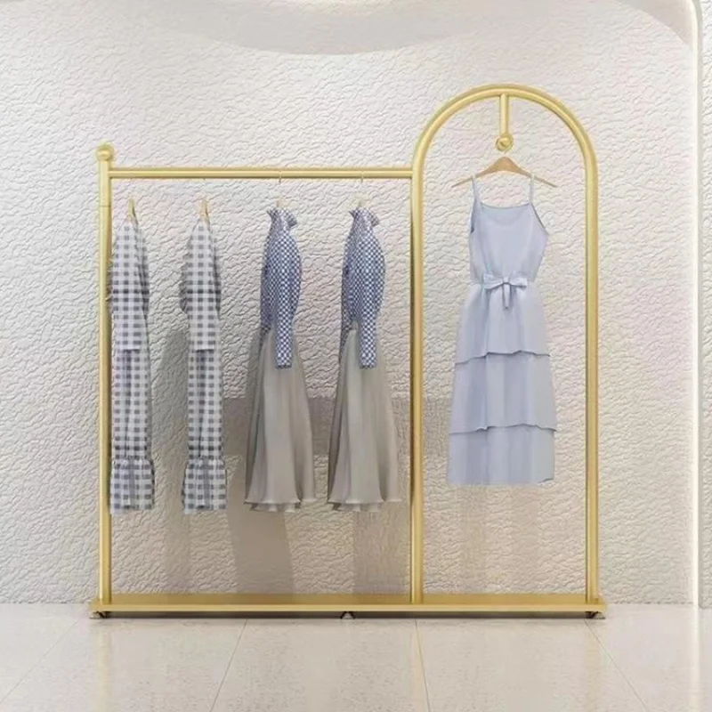 Custom Display rack for wedding dress gold dress fashion display rack in shops