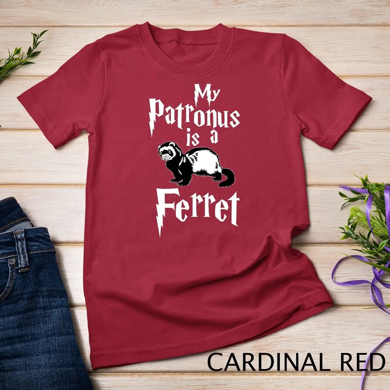 My Patronus Is Ferret T-Shirt Funny Gift Tee Women Men Kid Unisex T-shirt