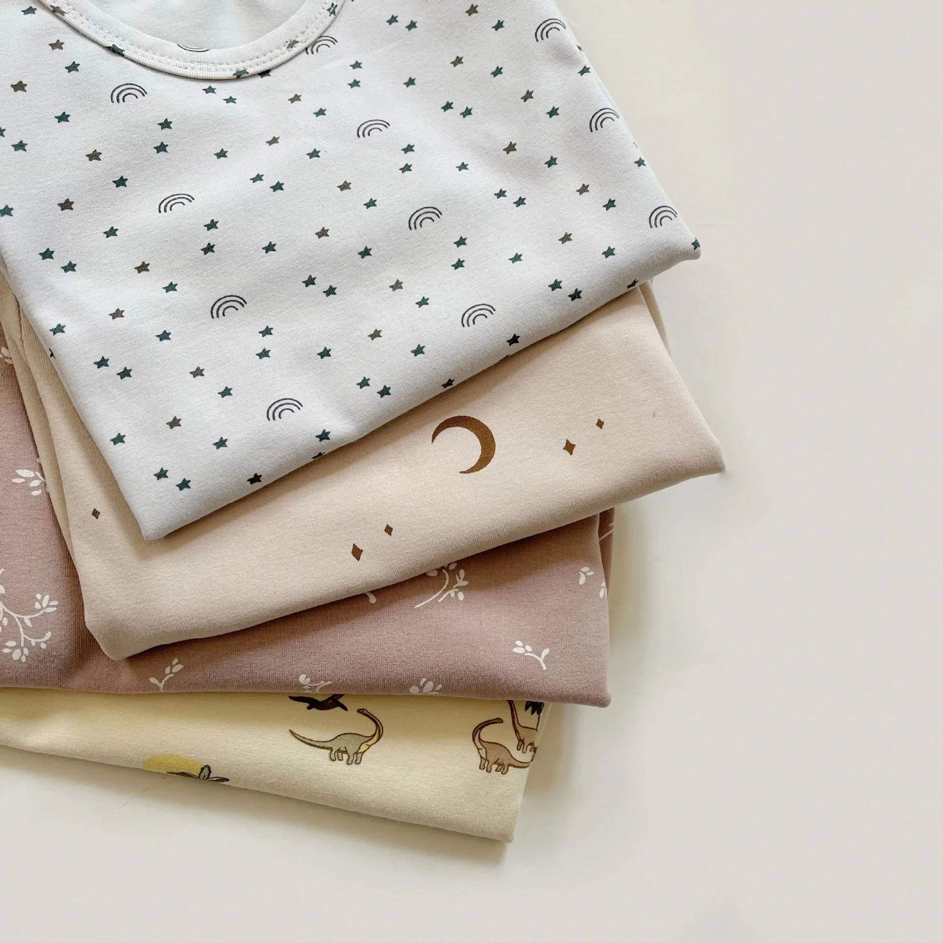 Vêtements de nuit chauds en coton à fibres courtes pour enfants, Style nordique, automne/hiver, pour garçons et filles, vêtements de maison à manches longues