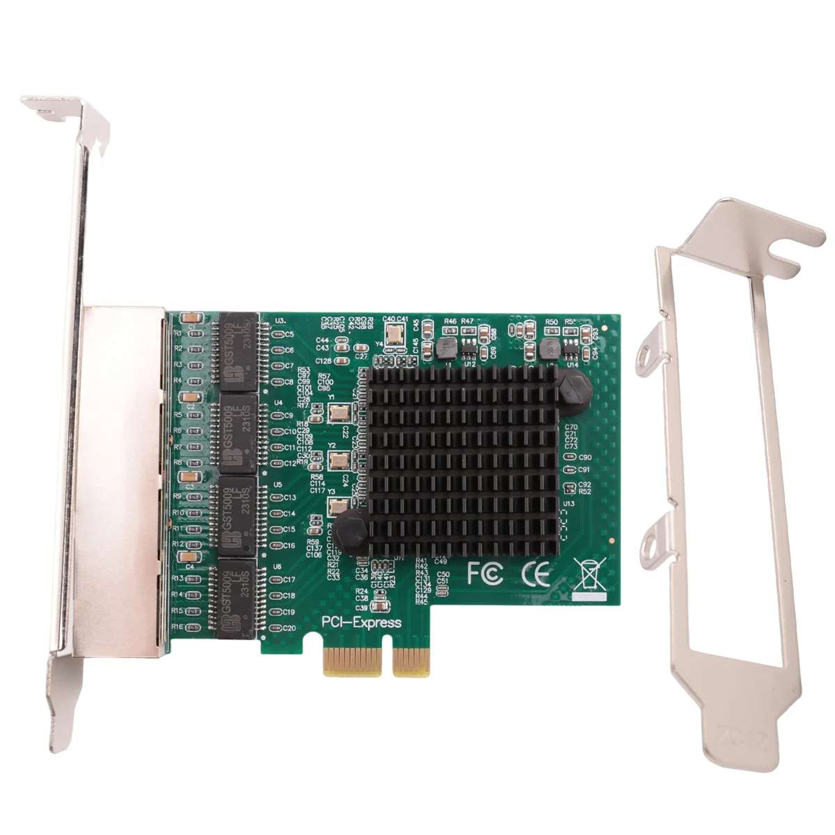 Schede di rete Adattatore di rete/Ethernet/Lan Scheda di rete PCI-E Scheda di rete Realtek RJ45 Internet Ethernet Gigabit a 4 porte