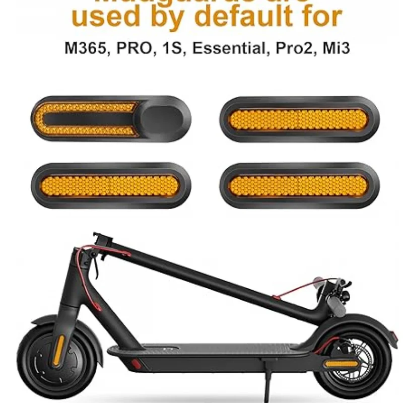 Electric Scooter Rear Side Wheel Cover Reflective Stickers for Xiaomi M365 1S Essential Pro2 Replacement Spare Parts