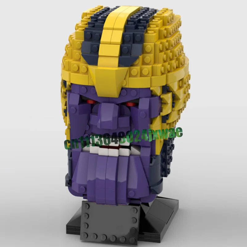 757 PCS Character Head MOC Model Custom Puzzle DIY Assembly Building Blocks Creative Figure Toy Gifts Collection Display Hobby