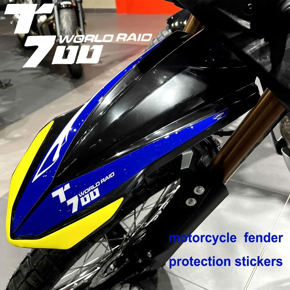 Tenere 700 World Raid Motorcycle High Fender Protection Sticker Kit 3D Gel Resin Waterproof Anti-Scratch Protector for Yamaha