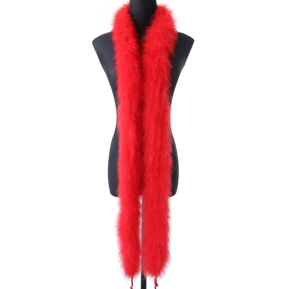 2M 50g Red Fluffy Turkey Marab - огляд і ціна Feather Trim Marabou