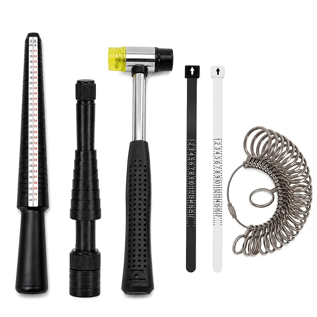 US Rings Set Jewelry Making Repair Tools Ring Stretcher Enlarger Wedding Ring Band Resizer Ring Sizing Tool Jewelry Sizing Tool