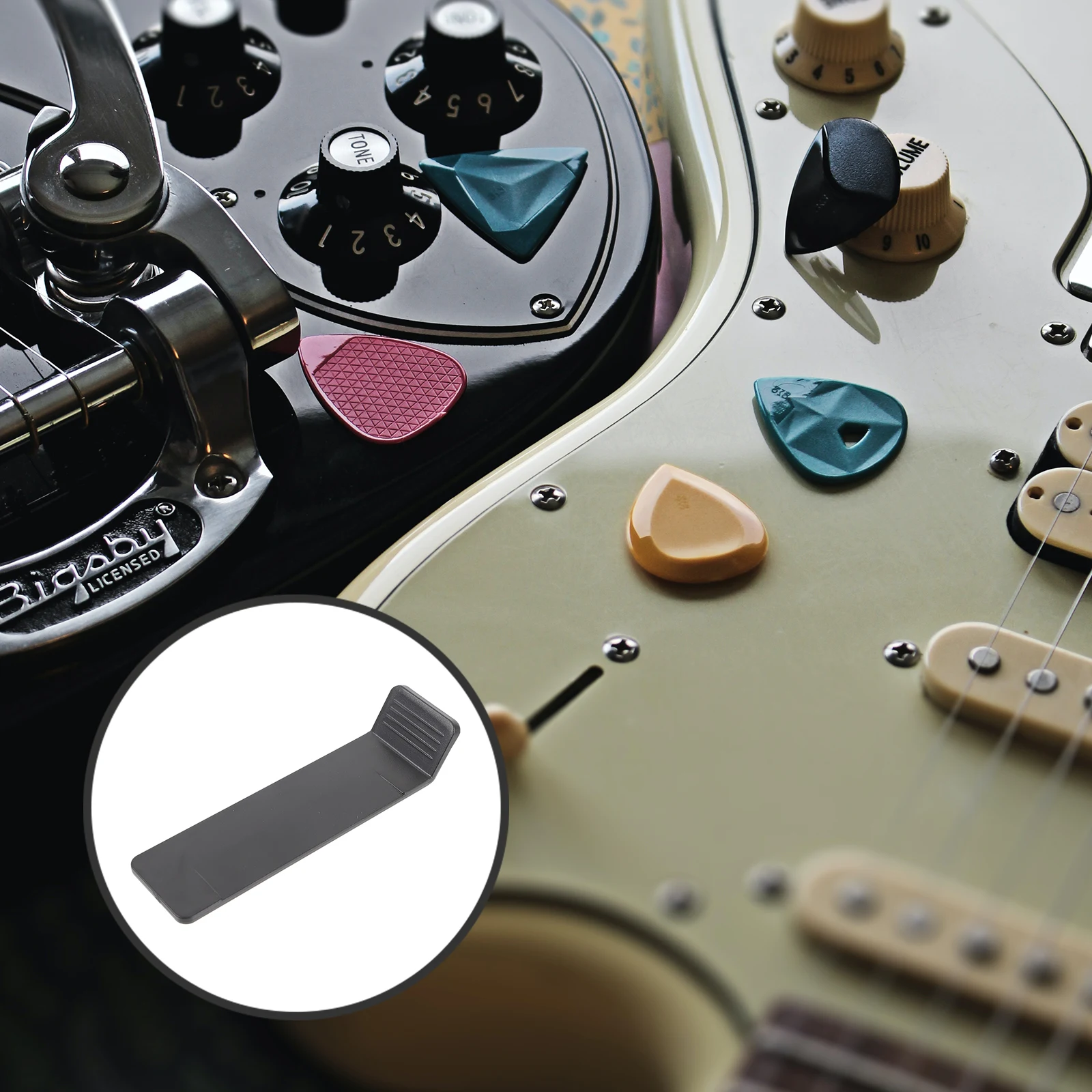 

ABS Electric Bridge Plate Shim Replacement Tool Floating Tremolo Stabilizer Saddle Guitar Neck Shims Blocks Accessories Durable