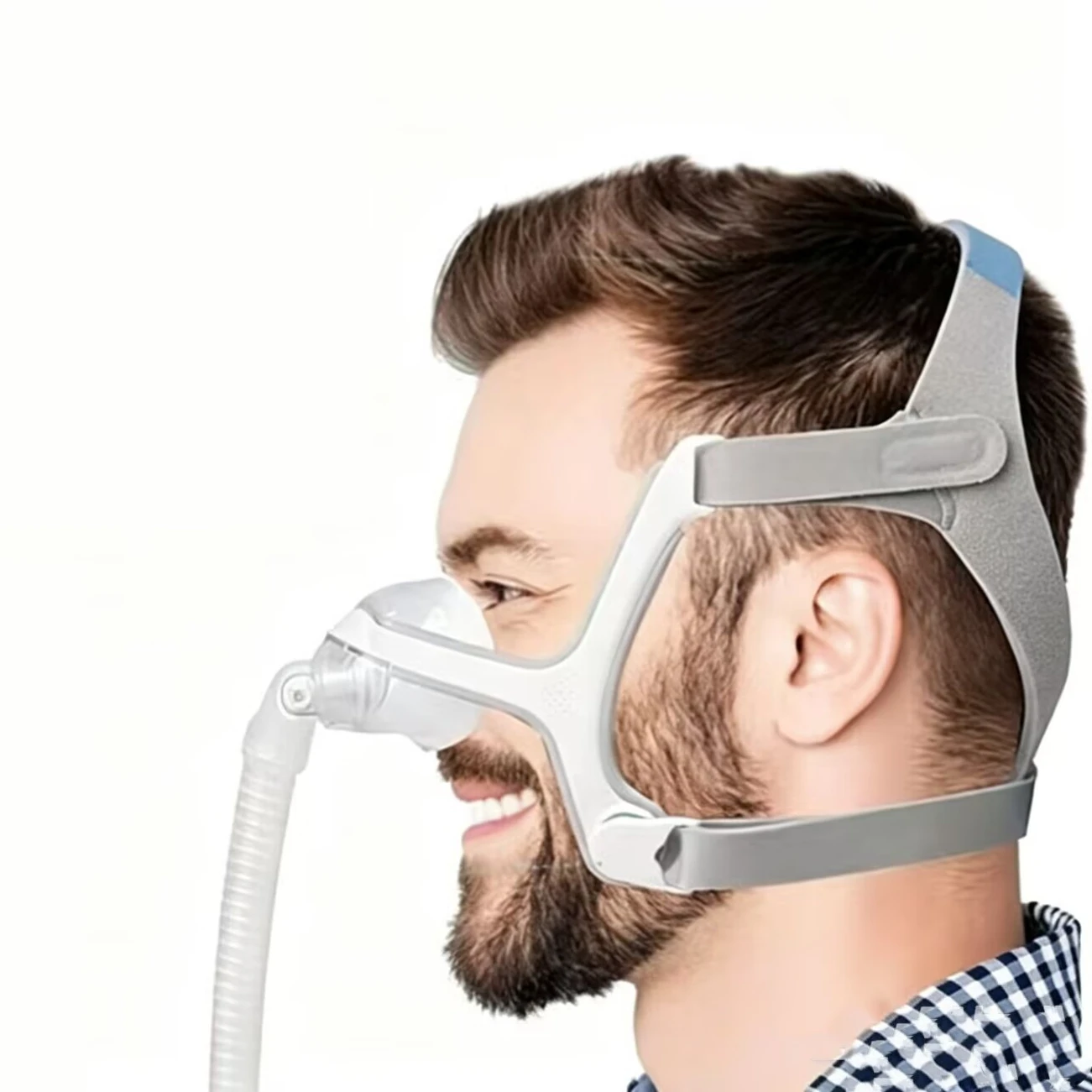 For ResMed AirFit N20 Nasal Mask Set CPAP Compatible, Reusable Frame Elbow Assembly Kit with Headgear Frame Tube N20 Cushion