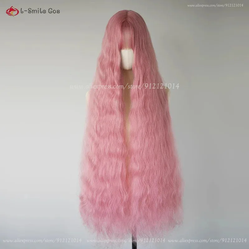 

Парик для косплея Serizawa Layla, 100 см, аниме NANA, розовые вьющиеся волны, пушистые термостойкие синтетические волосы, парики для Хэллоуина