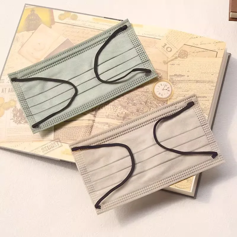 200 Buah Masker Wajah Sekali Pakai 4 Lapis Berwarna Aprikot Tebal - 200/100/50/10 Buah dengan Lingkaran Elastis dan Klip Hidung yang Dapat Disesuaikan, Cocok untuk Pesta, Perjalanan, Aktivitas Luar Ruangan, Pemakai Kasual, Penggemar Mode, Ideal