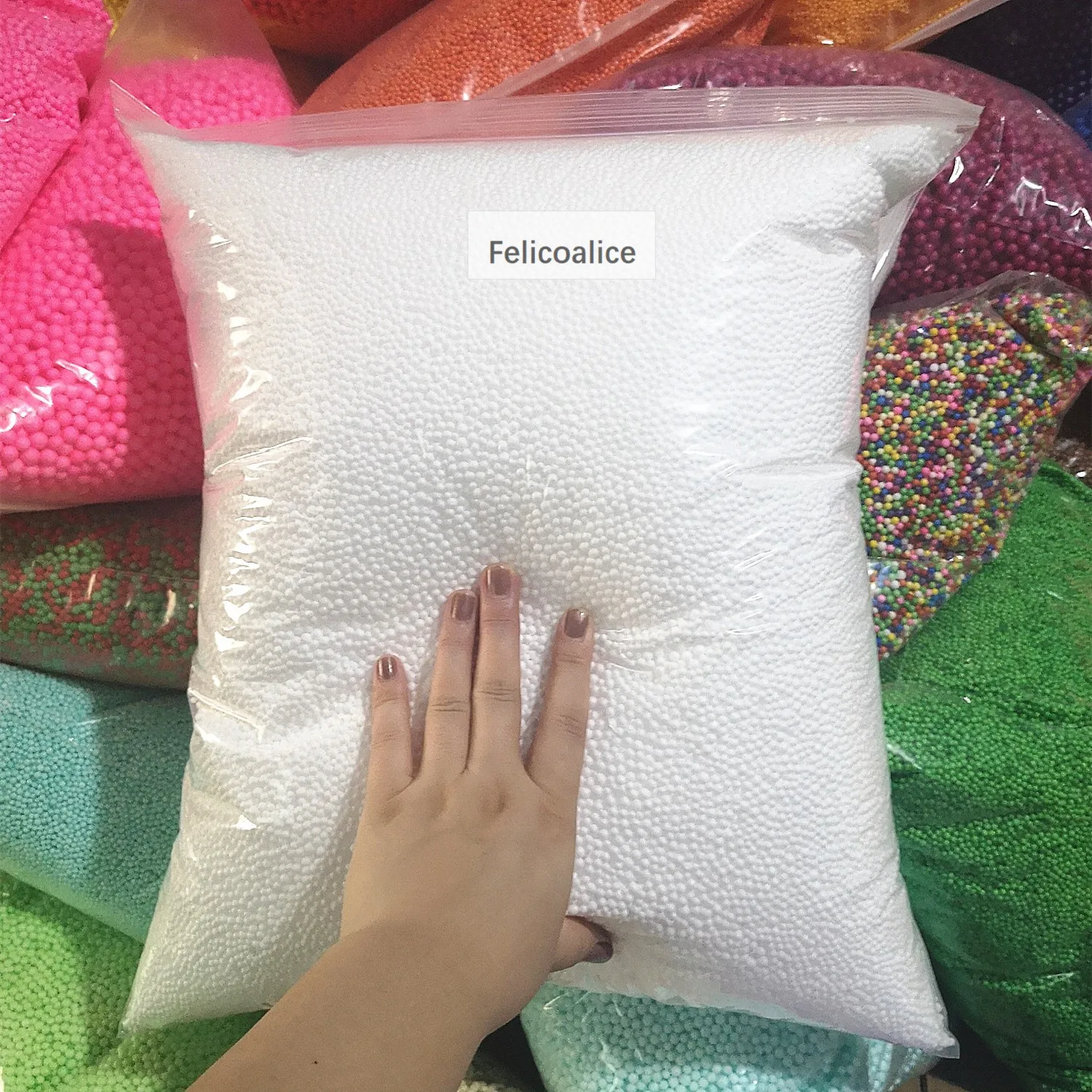 11L Schwarze Polystyrol-Styropor-Kugeln für Sitzsack-Bett, Schlafkissen, Stuhl, Sofa, Bettfüllung 2-3,5mm 4-6mm 7-9mm – Detail 5