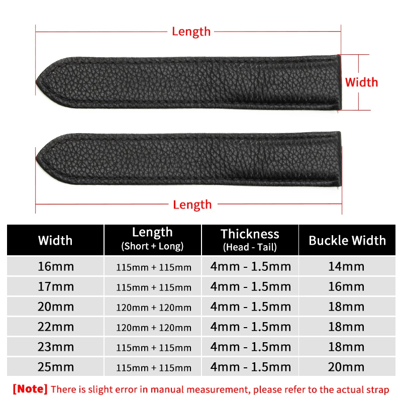 Genuine Leather Watch Strap for Cartier Solo London Tank Litchi Pattern Waterproof Sweat-Proof Watchband Accessories 20mm22mm