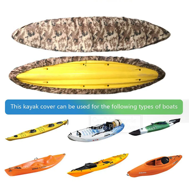 

Kayak Cover 210D Canoe Boat Waterproof UV Resistant Kayak Cover Dust Storage Shield Kayak Boat Canoe Storage Cover Universal