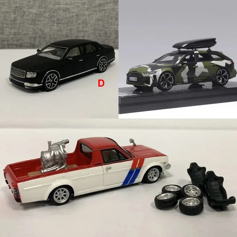 

Stance Hunters 1:64 RS6 Avant C8 / Sunny Truck B120 / Модель автомобиля из смолы века