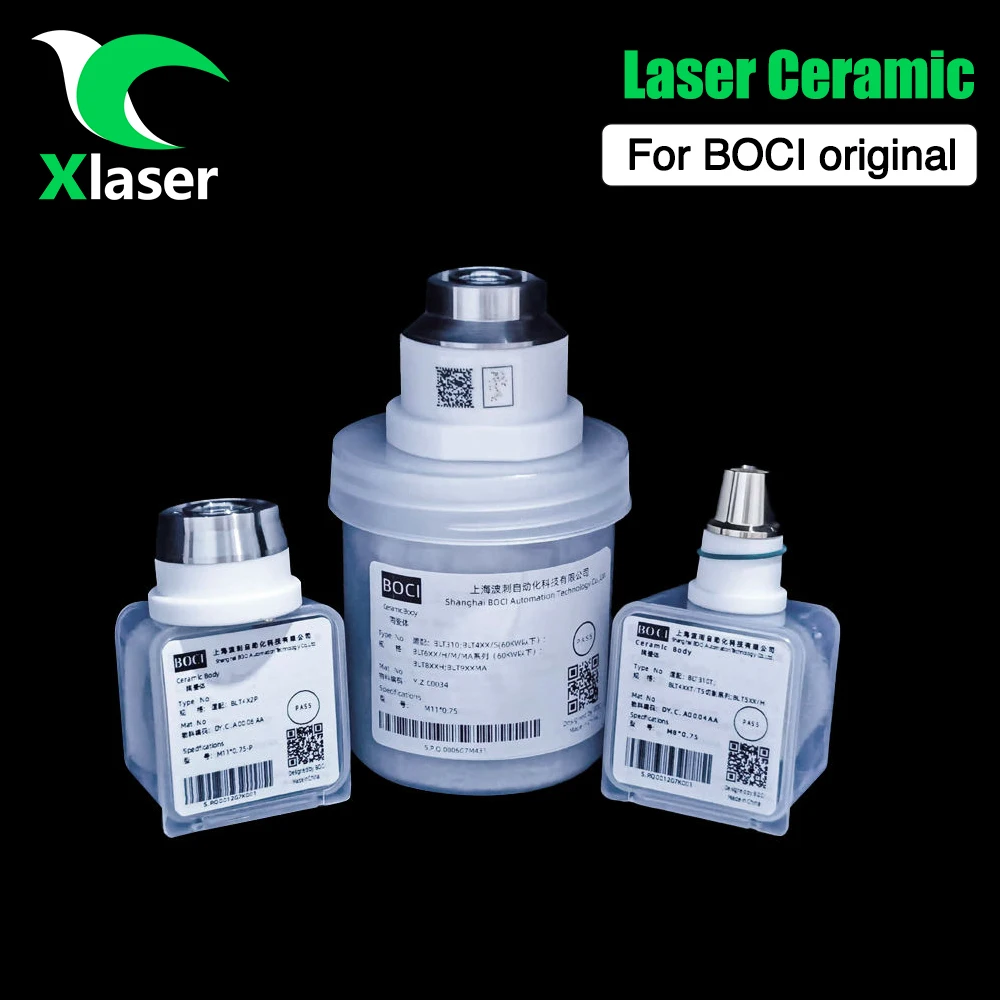 BOCI Laser Ceramic D41H34 blt421 D25M11 HAN'S Fiber Laser Cutting Machine Spare Parts M8x0.75 3DLaser Nozzle Holder BOCHU Cypcut