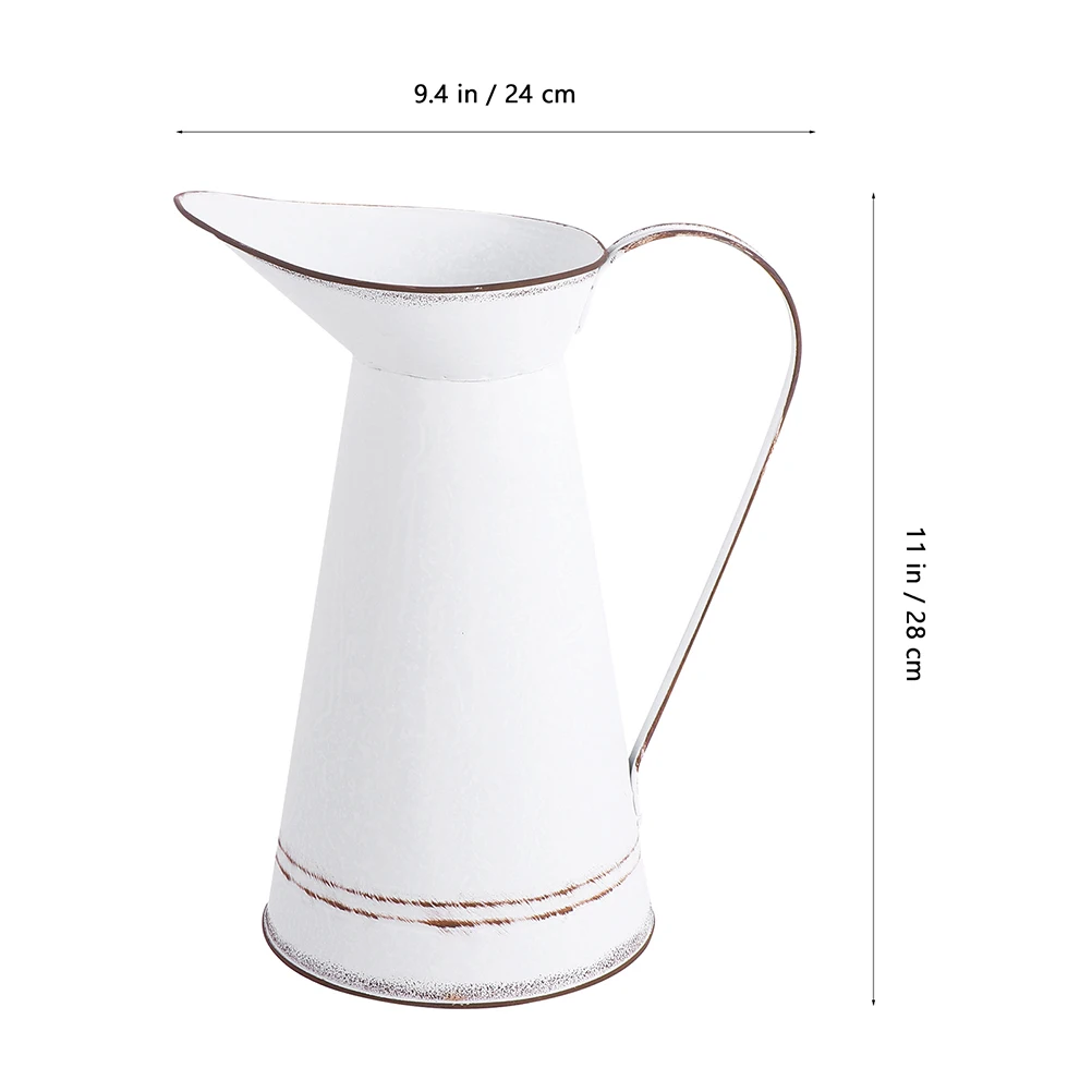 

2pcs Metal Succulent Flower Pot Tall Vase Decorative Flower Vase Rustic Style Home Decoration Farmhouse Living Room Bedroom