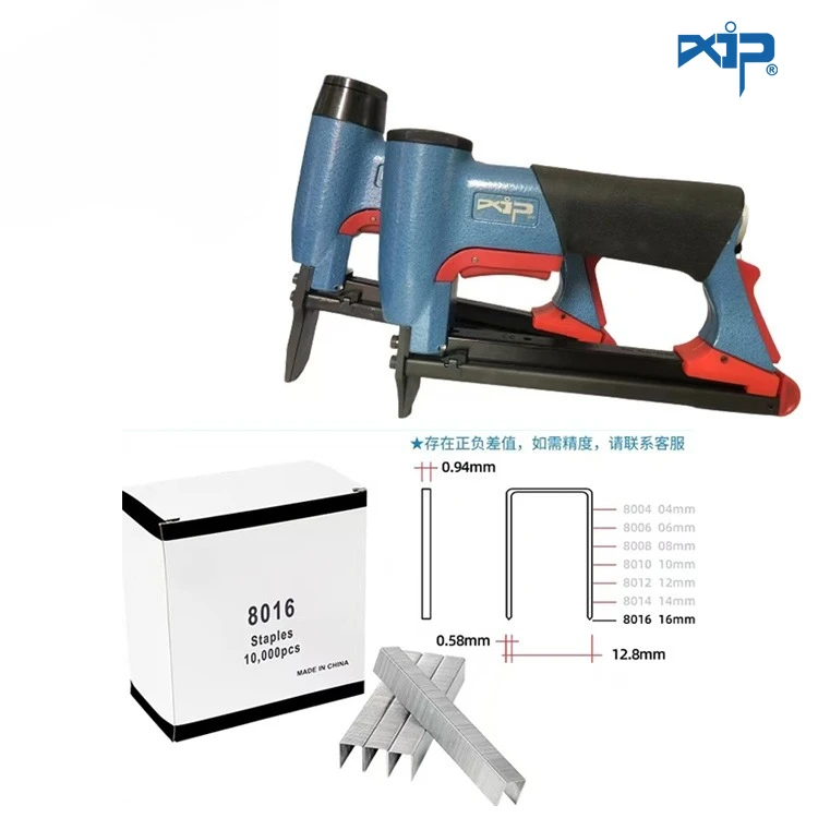 

Staple Gun 21 Gauge Pneumatic 80 Series Stapler Sofa Industrial 8016 Fine Wire Stapler for Furniture Upholstery Trim Carpentry