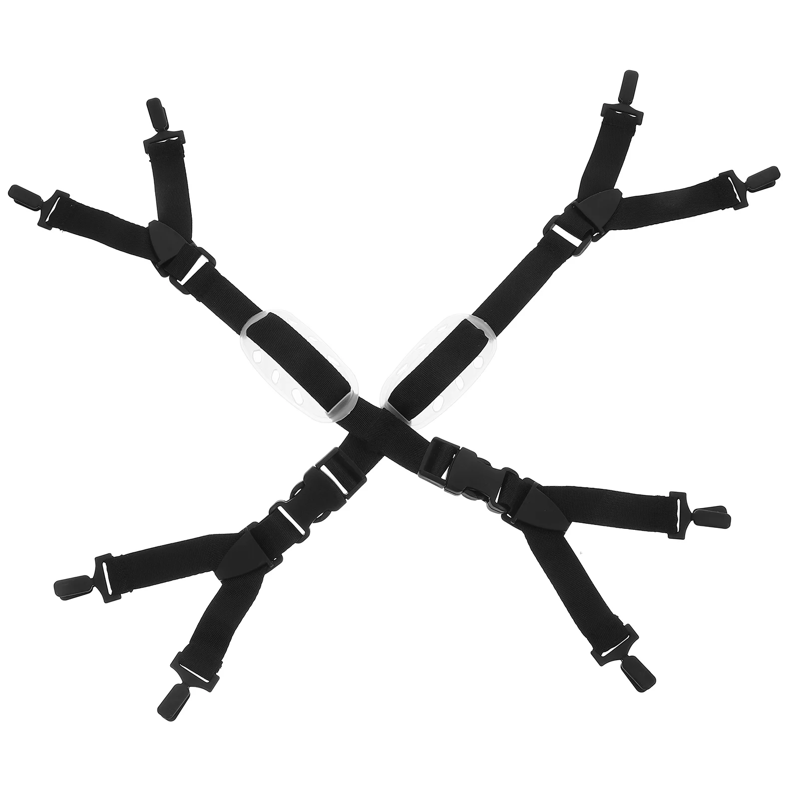 Correa de seguridad para la barbilla, banda para casco de nailon negro ajustable, silla alta, cinturón para bebé, correas de fútbol antideslizantes, 2 uds.