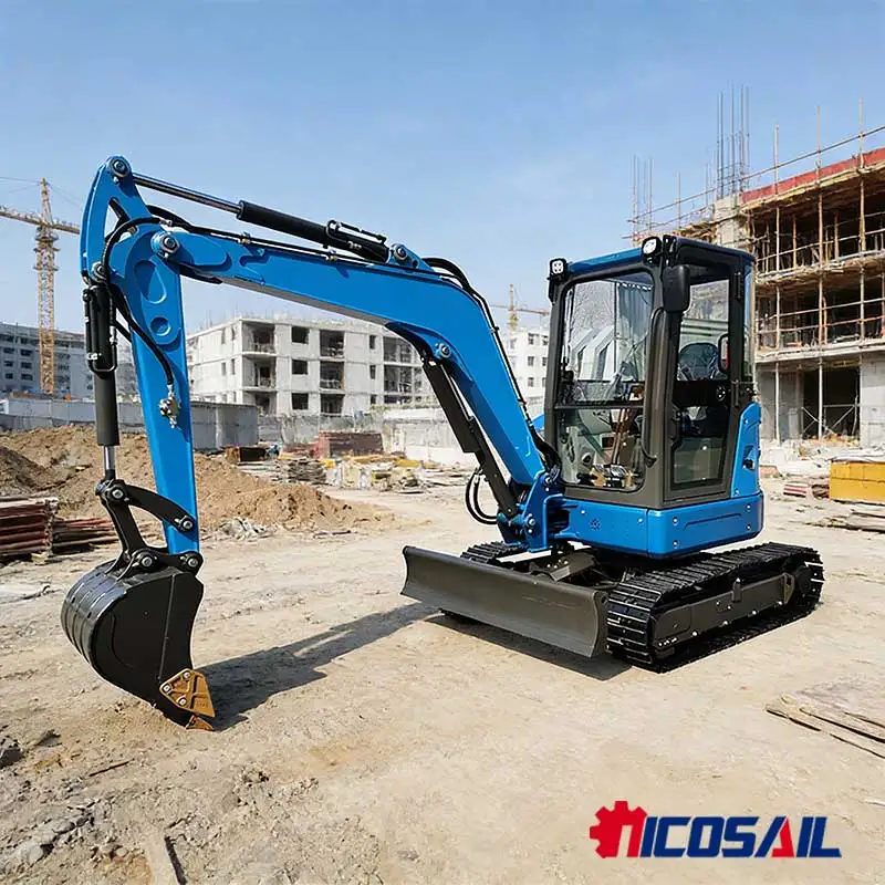 

Компактный универсальный мини-гусеничный экскаватор EUR5, одобренный для мелких ферм, садов, жилых строительных работ, животных, мужа