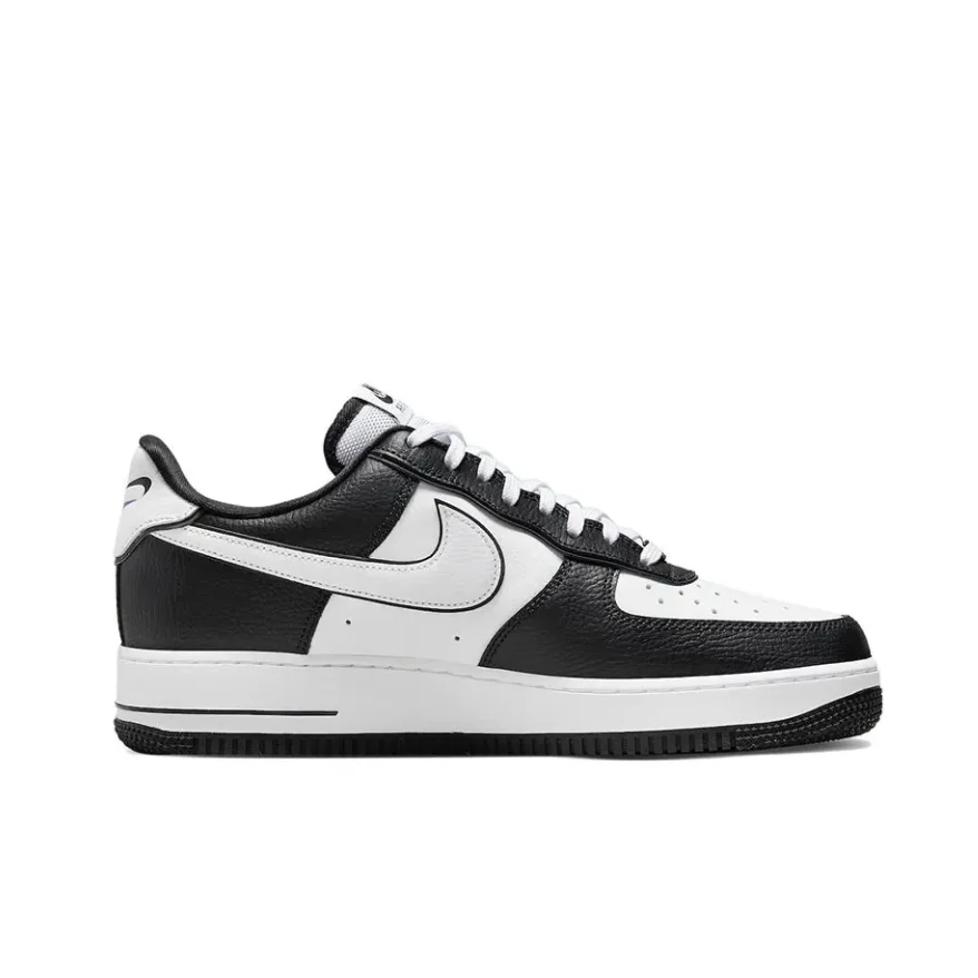 حذاء Nike Low Top Board Air Force 1 07 أسود أبيض مريح عصري مائة مقاوم للاهتراء ومضاد للانزلاق