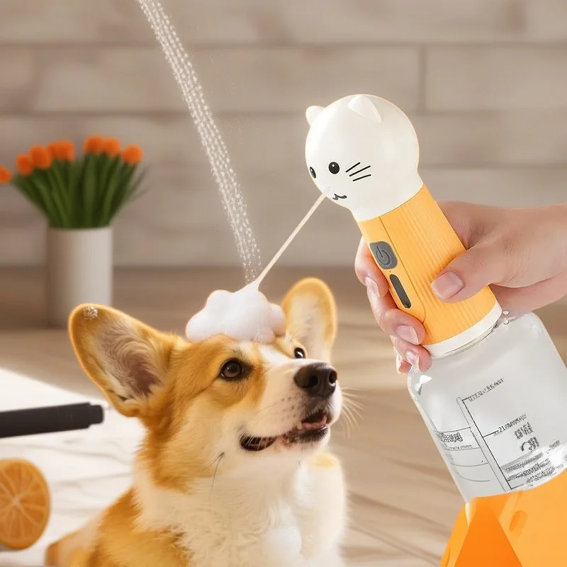 

Pet Foaming Machine Electric Auto Bubble Dispenser USB Rechargeable Shampoo Dilution Tool For Cat Dog Bath Cleaning Grooming