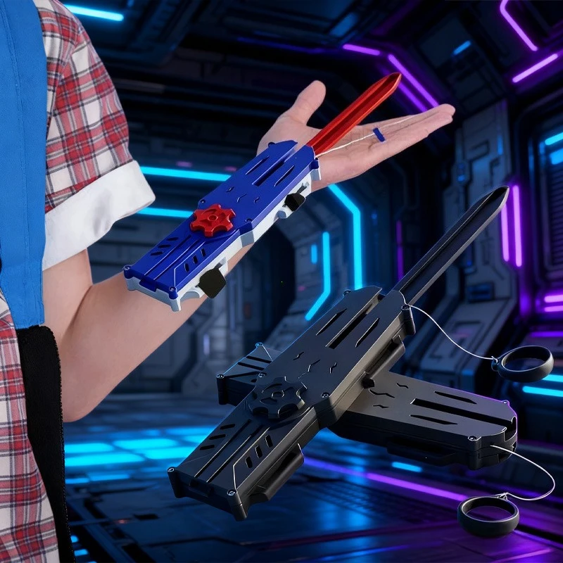 Espada telescópica interactiva para padres e hijos, juego de batalla multijugador, juguete telescópico de descompresión, juguetes antiestrés 3D