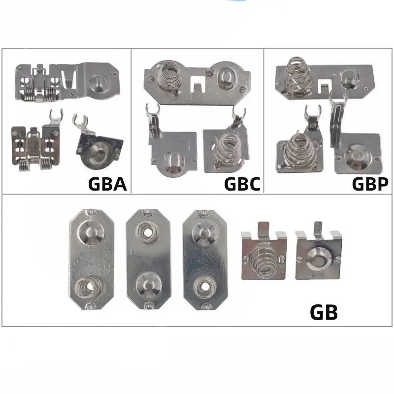1/5 Sets For GB GBA GBC GBP Gameboy Remote Console Housing & Mainboard Advance Color Battery Terminals Spring Contacts