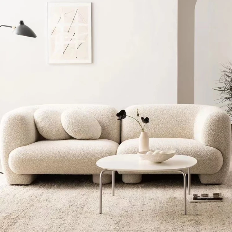 

European Living Room Sofas Minimalist Beige Sectional Italian Modular Sofas Velvet Designer Divano Soggiorno Home Furniture