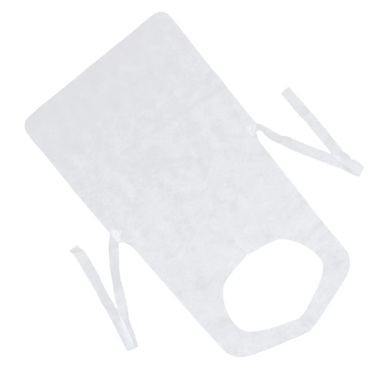 

100Pcs Disposable Non-Woven Aprons White 73x40cm Thick Sleeveless Kitchen Cloth Protector for Home Cooker Cooking