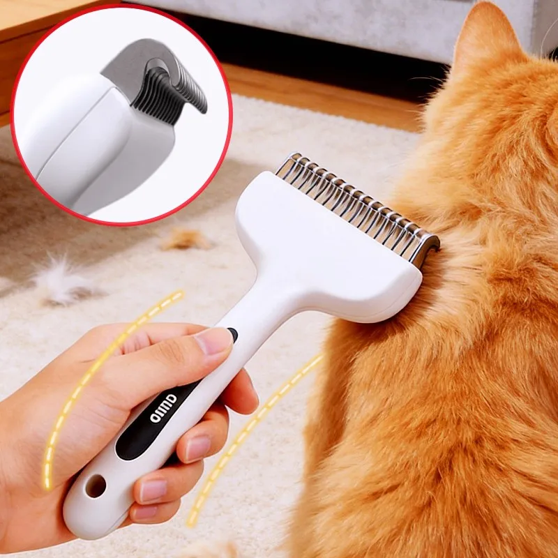 

Dog Comb Knife Dogs Brush Single-sided Combs for Pet Hair Knot Cleaning Stainless Steel Dogs Hair Comb Dog Grooming Pet Supplies