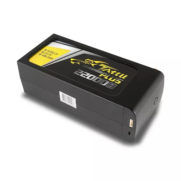 Tattu Plus 22000mAh 6S 25C 22.2V Lipo Drone Battery Pack for UAV