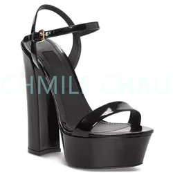 【Measure your feet length before order】Luxury Designer Sandals Women High Heel Platform Sexy Fetish Party Dress Shoes 55-CHC-30