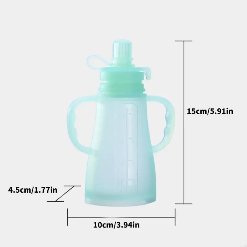 

C5AA Practical Baby Storage Bag Puree Filler Reusable Baby Bag Leakproof