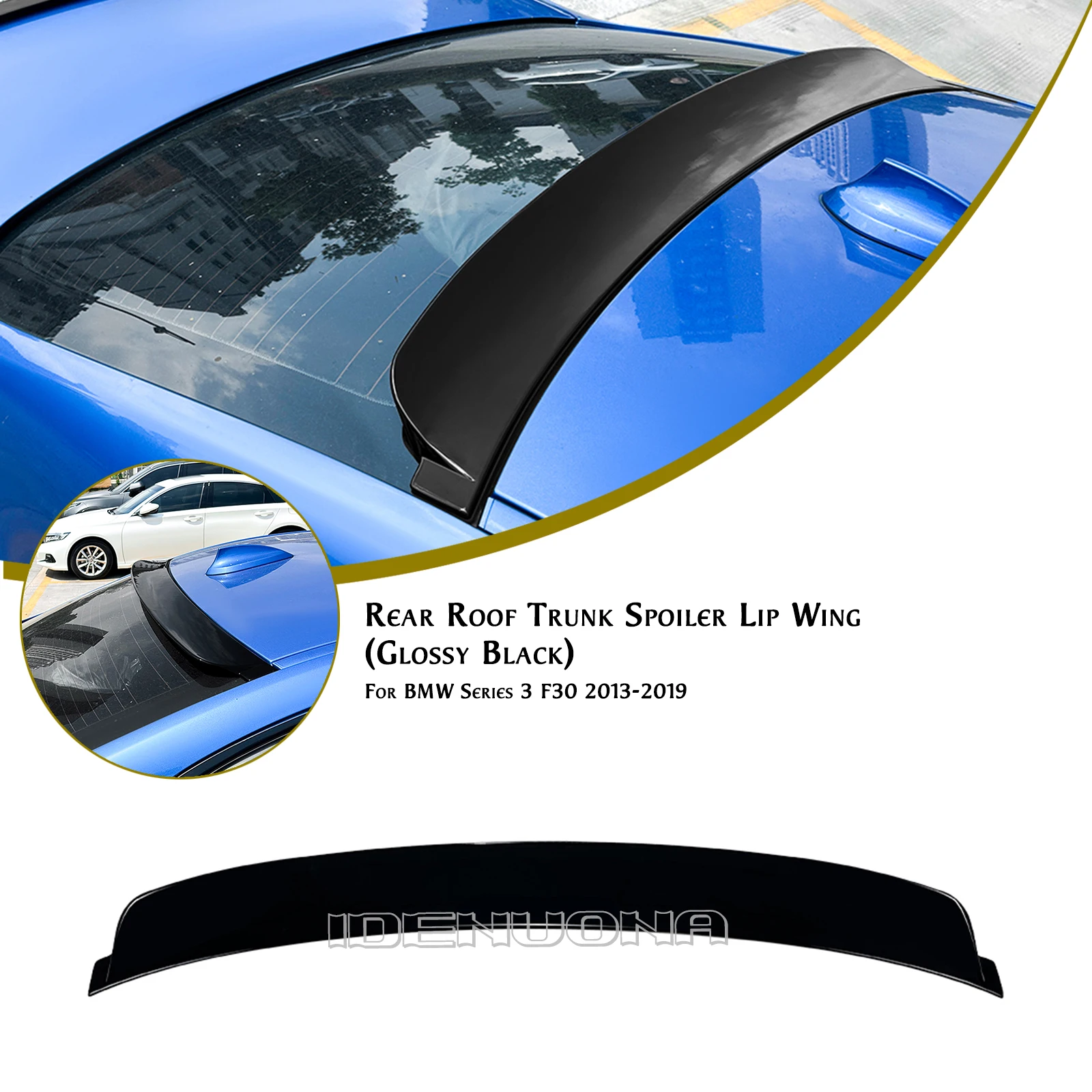 الخارجي سقف المفسد الجناح الشفاه الخلفي غطاء صندوق السيارة لسيارات BMW 3 Series F30 2013 2014 2015 2016 2017 2018 2019 #1