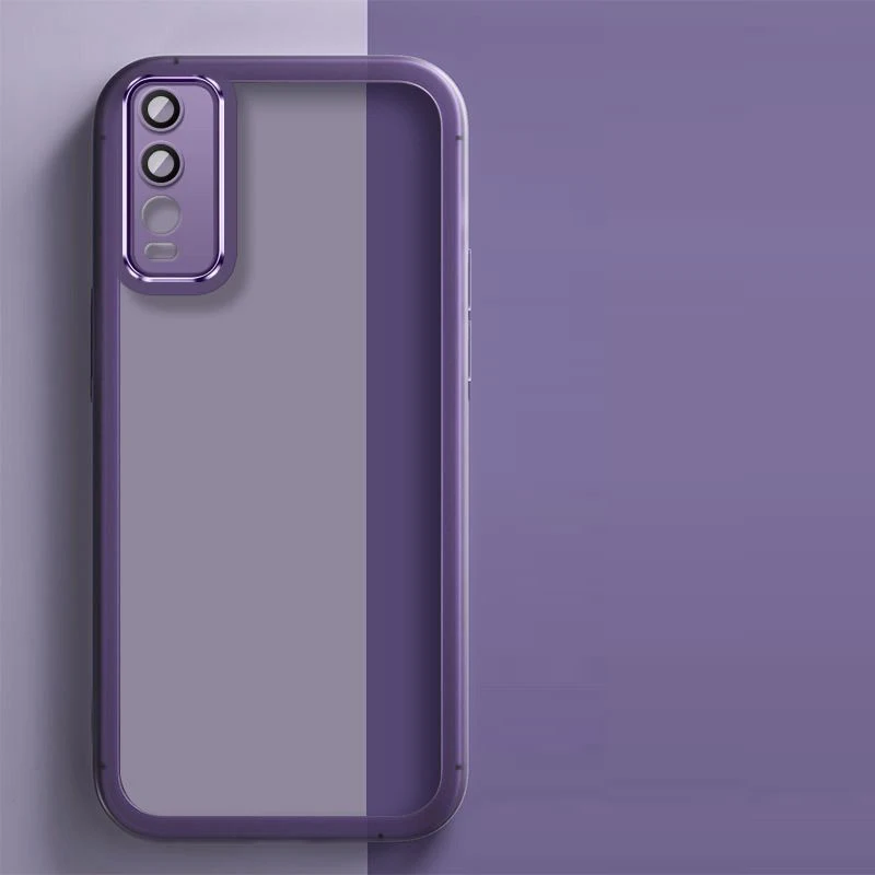 Para Vivo Y20 funda Vivo Y20i funda de teléfono vivo Y12s cubierta vivo Y11S Y20A Y20G Y20S 20T cubierta trasera de silicona chapada a prueba de golpes