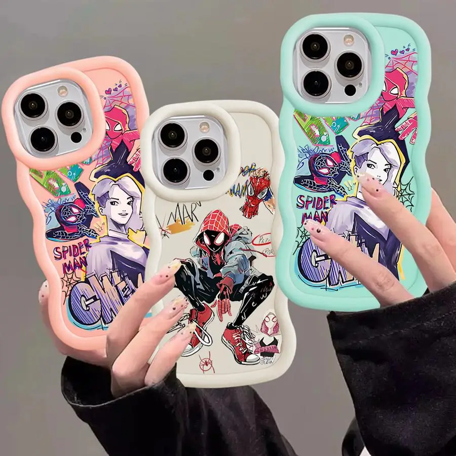 Marvel Superhero Spider-Man Phone Case for Xiaomi Poco X3 NFC X5 5G Redmi 8 Pro 9C 9T 10 10C 10A 12 13C A1 A2 Plus Soft Cover