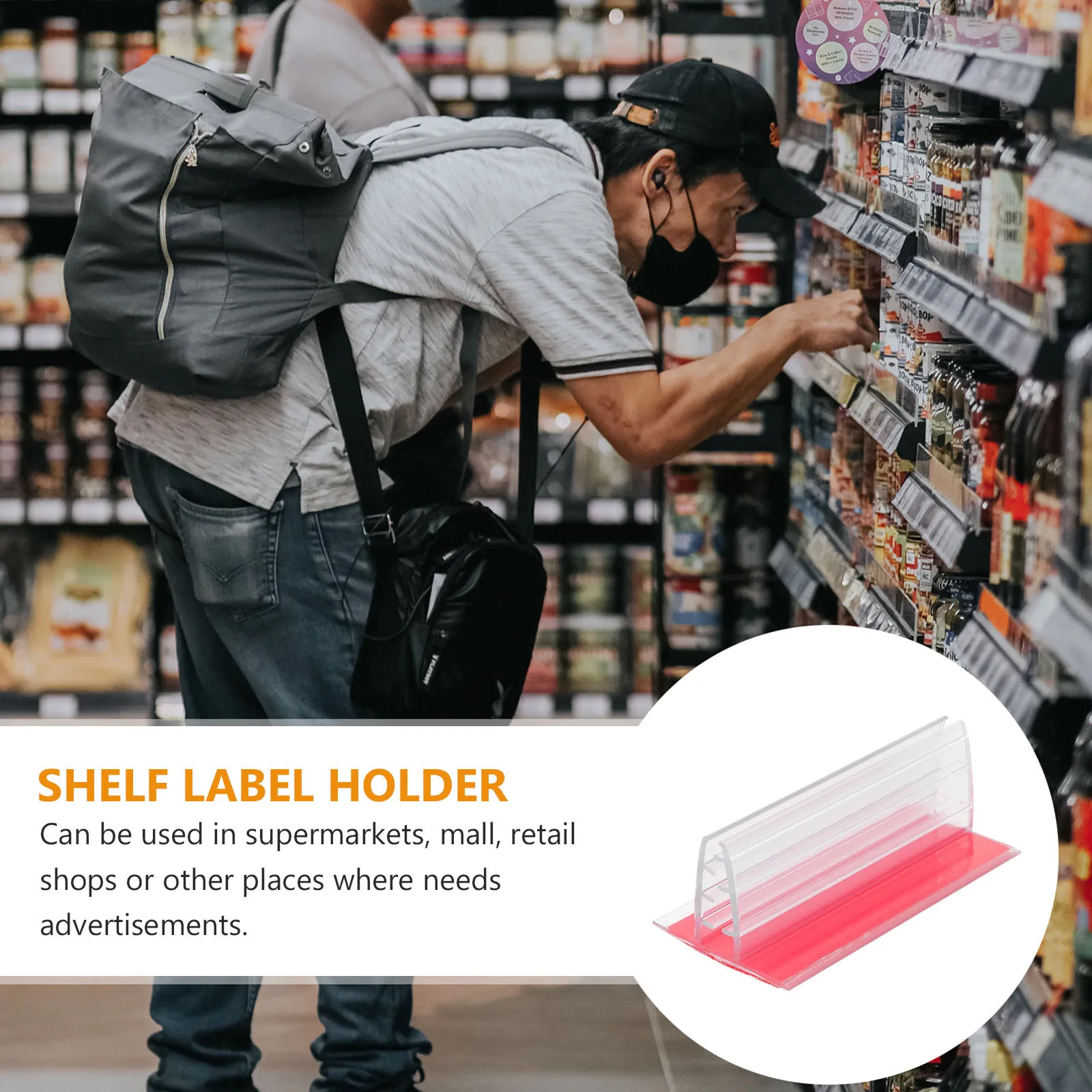 

20pcs Advertising Clip Holder Premium Pvc Lightweight Clear Countertop Sign Stand For Retail Store Sneeze Guard Holders Price