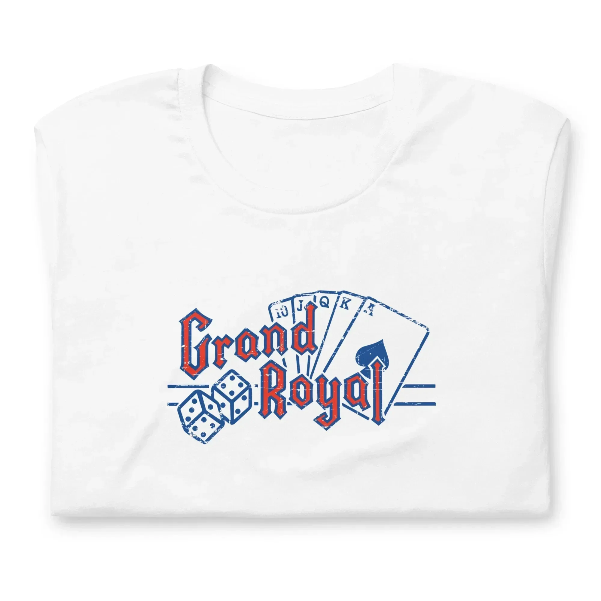 Grand Royal Logo T Shirt Red and Blue Design