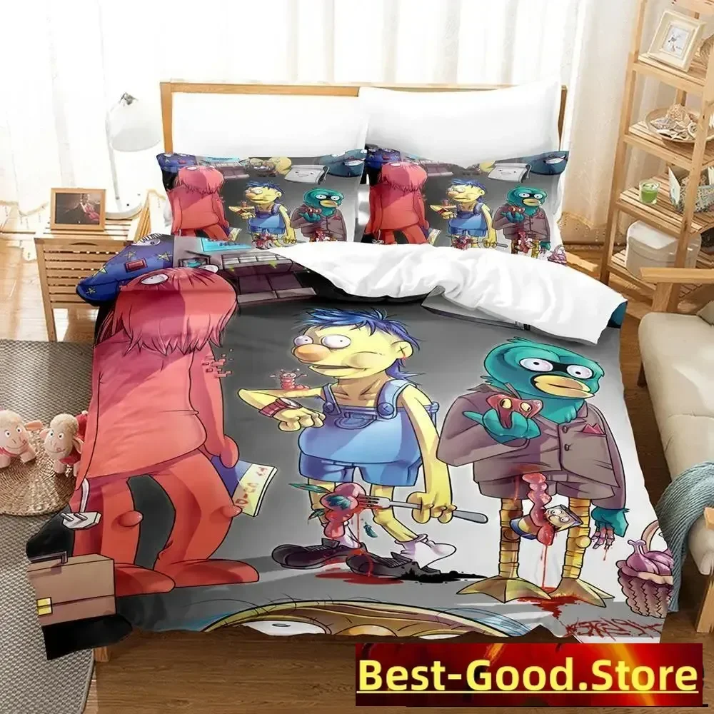 Dont Hug Me Im Scared Bedding Set Single Twin Full Queen King Size Bed Aldult Kid Bedroom Duvetcover Anime Bed