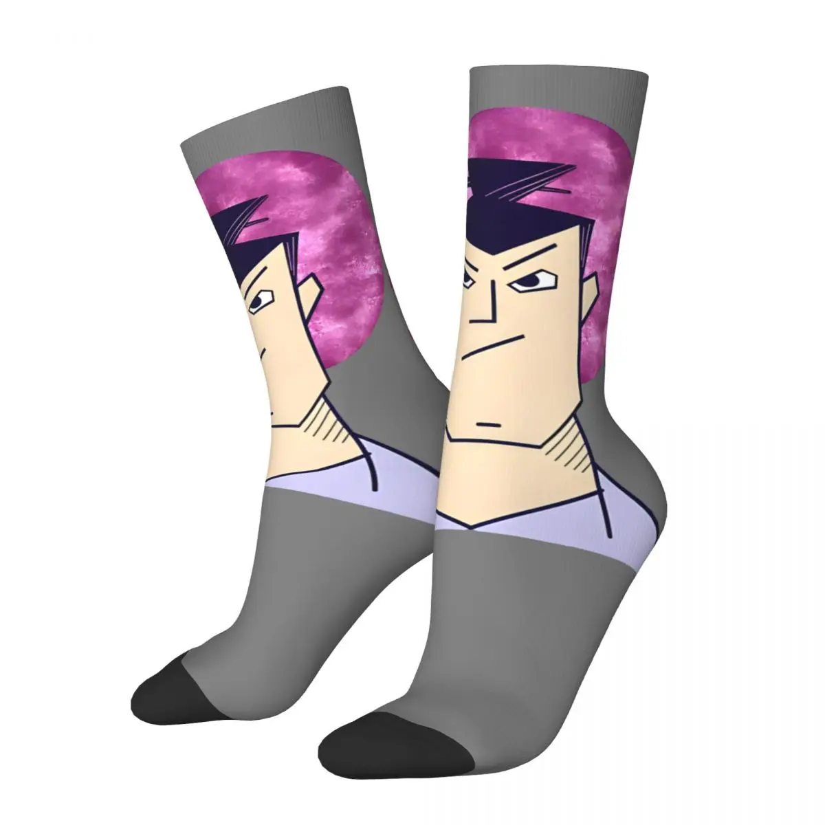 Jack The Samurai Men's Socks Vintage Harajuku Samurai Jack Street Style Novelty Seamless Crew Sock