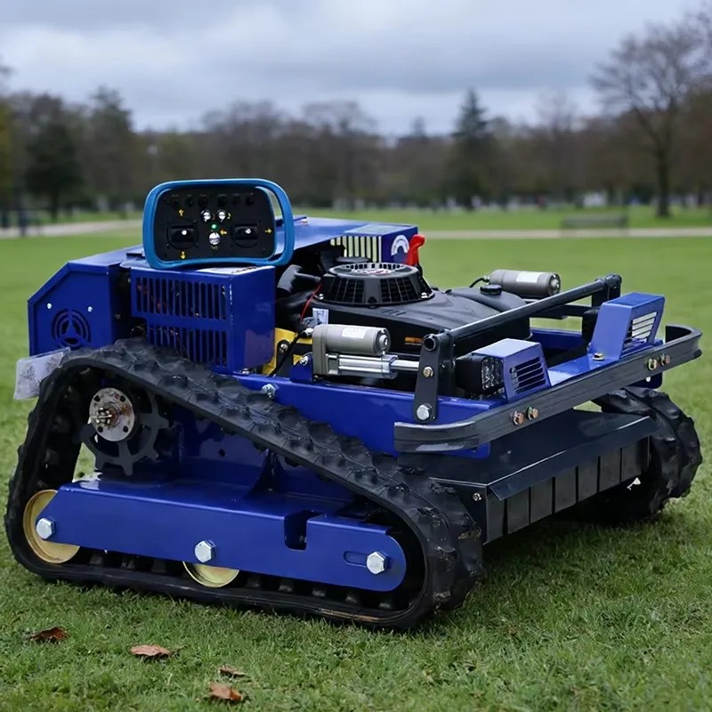 Customized farm-specific tracked lawn mower, intelligent wireless remote control, all-terrain long-endurance weeding