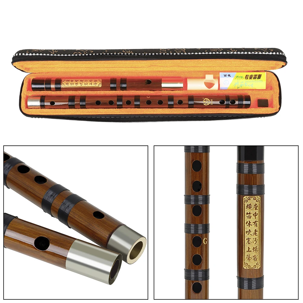 ZD-03 Bamboo Flute Professional Woodwind Musical Instruments C D E F G Key Chinese Traditional Dizi Transversal Flauta