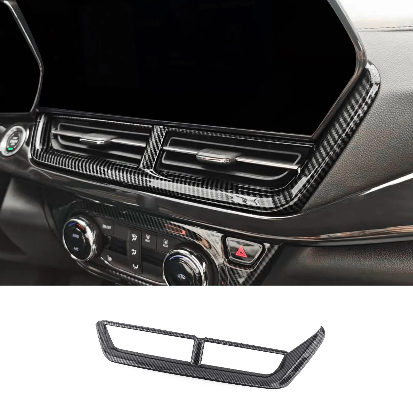 

For Chevrolet Trax 2024 Interior Dashboard Middle Air Conditioner AC Vent Cover Trim Accessories