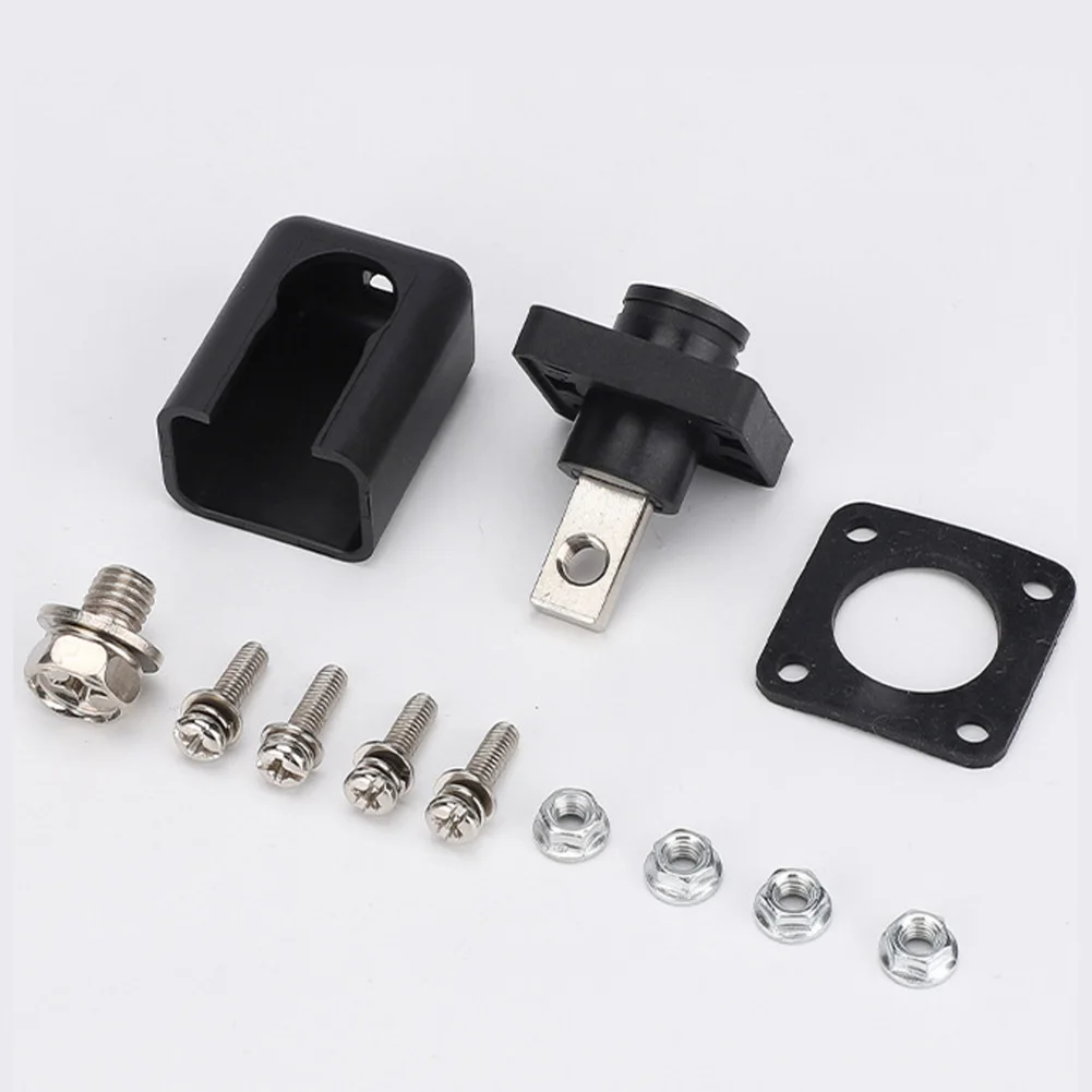 50A แบตเตอรี่ลิเธียม Terminal Blocks ทนไฟ Terminal Energy Storage Connector ติดตั้งง่ายบล็อกทนไฟ PA66 วัสดุ