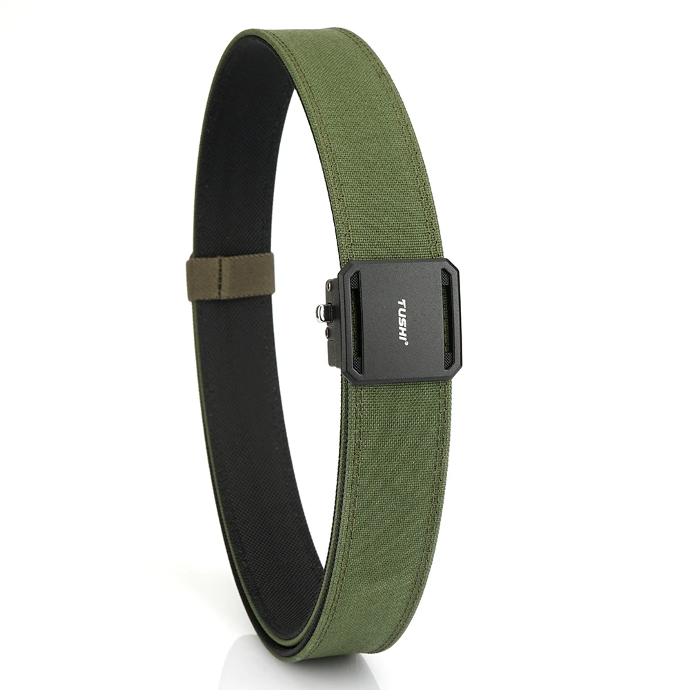 TUSHI Neuer robuster taktischer Gürtel für Herren, Metall-Automatikschnalle, IPSC-Waffengürtel, 1100D-Nylon, Militärgürtel, Outdoor-Sportgürtel für Herren – Detail 13