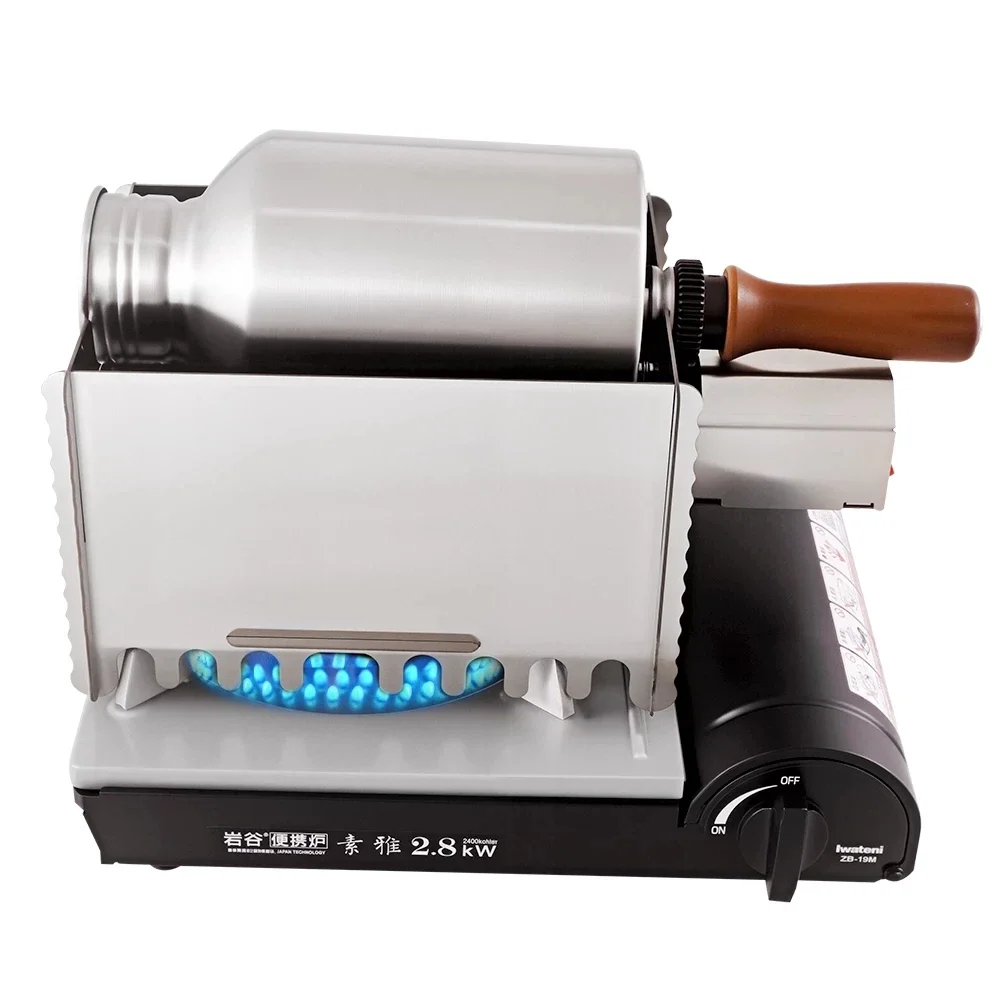 Pequena gás americano café italiano máquina de torrefação de grãos de café durável torrador de grãos de café para uso doméstico