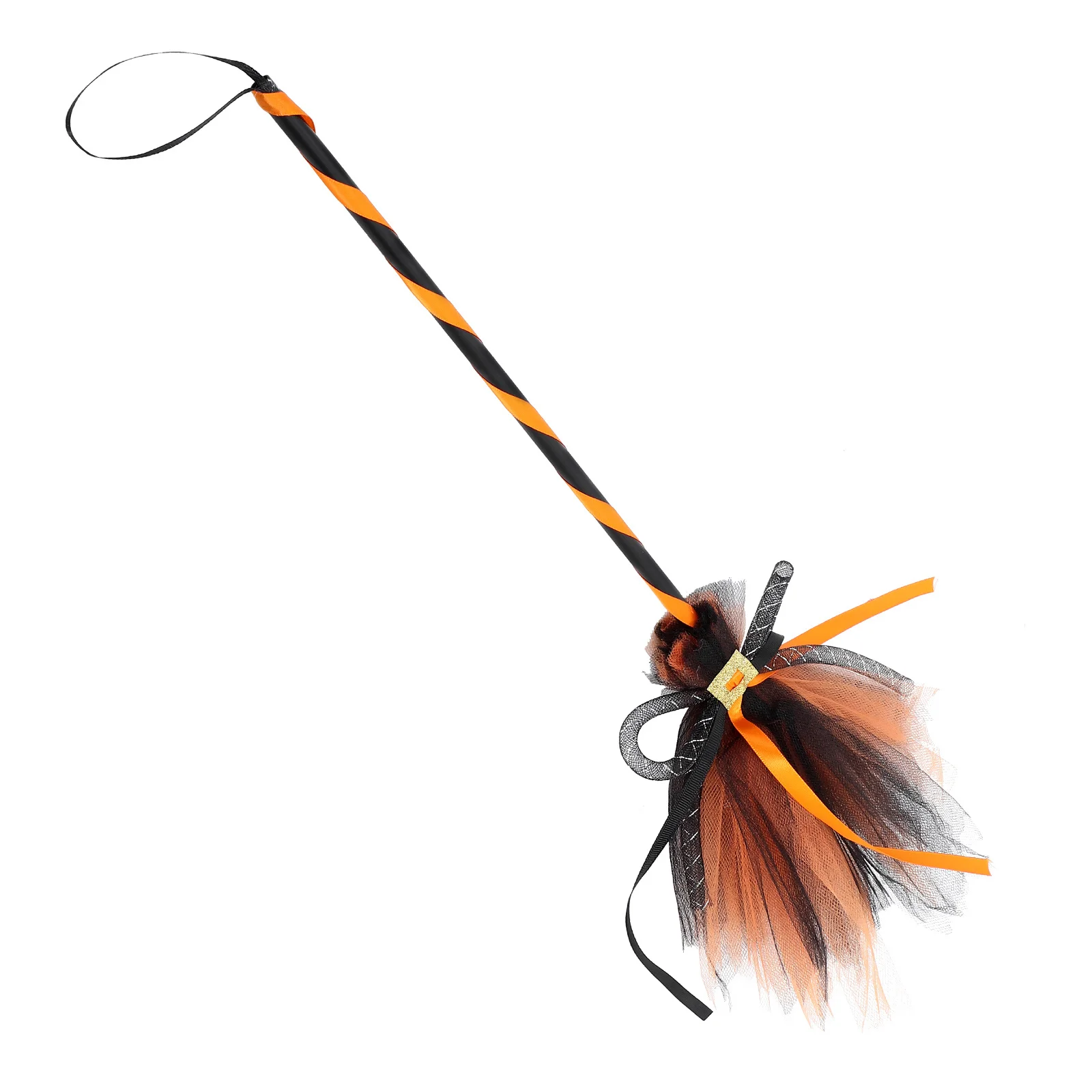 

Halloween Broom Cosplay Supply Witch Costume Accessories Comfortable Grip Lightweight Design Easy Carry Anytime Anywhere