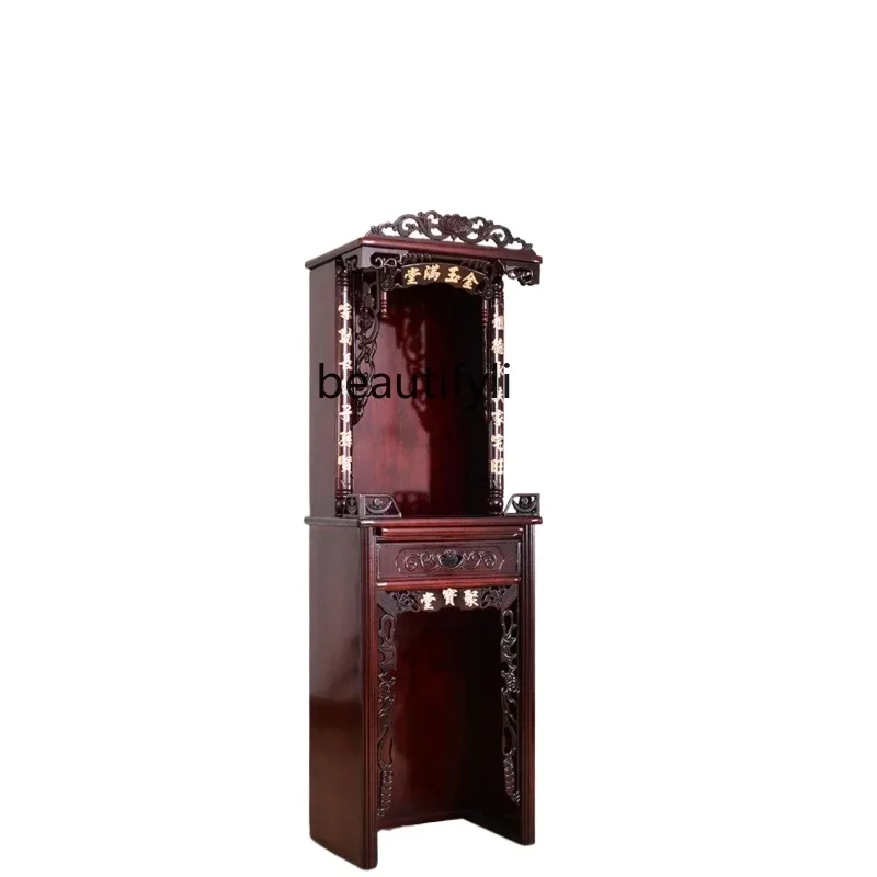 

Buddhist niche two double-layer Buddhist cabinet supply cabinet vertical cabinet supply table Buddhist table household economy